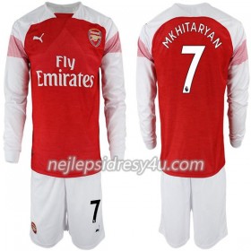 Fotbalový Dres Arsenal Henrikh Mkhitaryan 7 Dětské Domácí 2018/19 Dlouhý Rukáv
